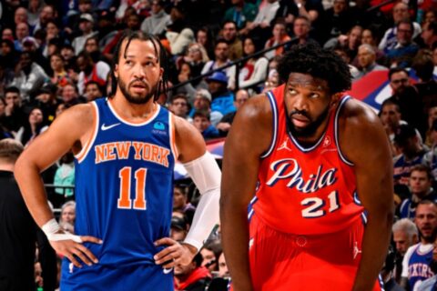 76ers vs knicks match player stats